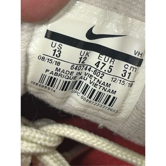 Size 13 - Nike Air Max 98 Men's University Red / White 640744-602 - Picture 7 of 8